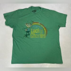 Lucky Charms Cereal Graphic T-shirt Men XL Green Short Sleeve